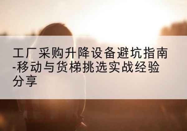 汉台移动式升降机怎么选-工厂采购升降设备避坑指南-移动与货梯挑选实战经验分享
